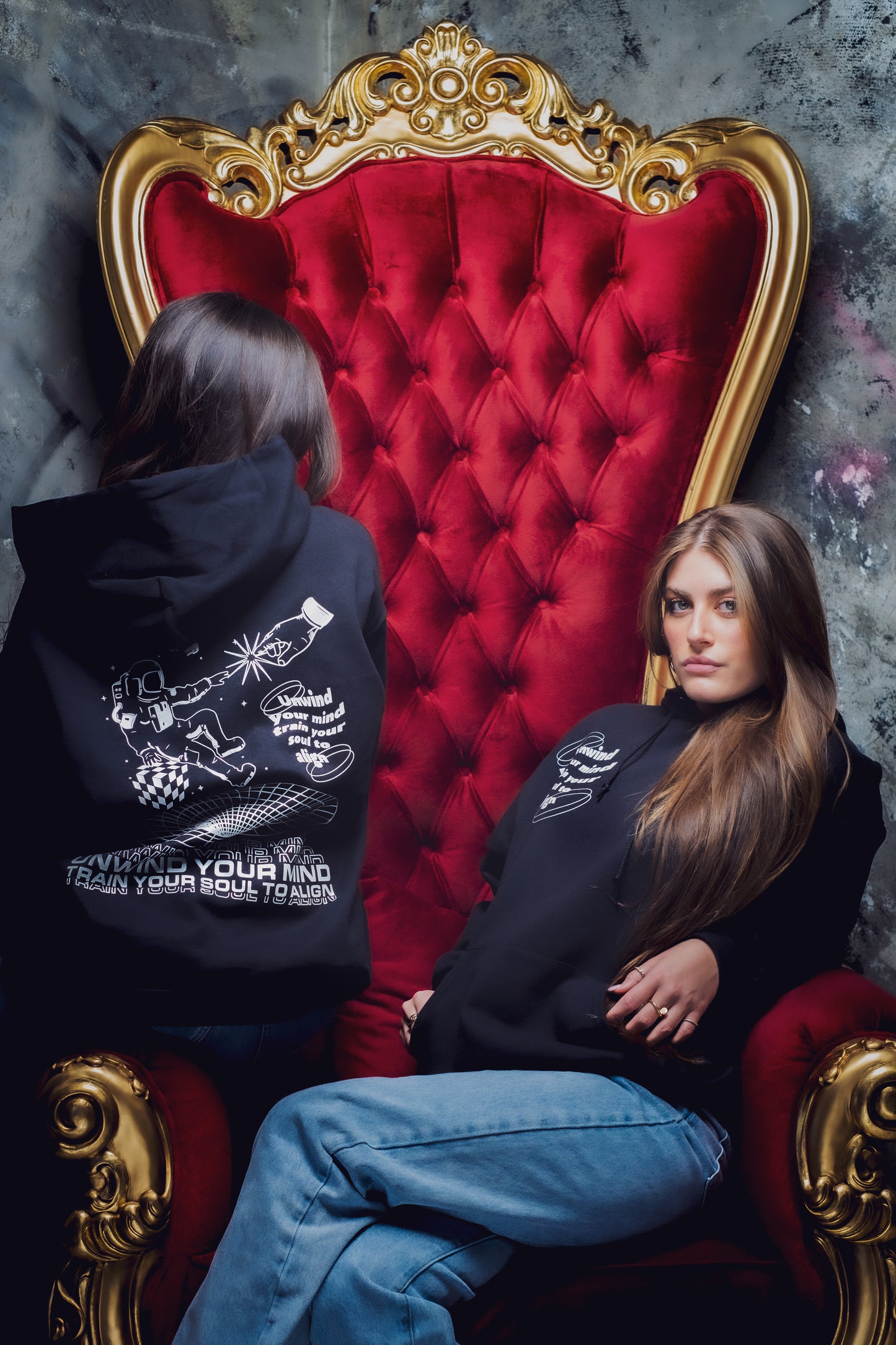 UNWIND YOUR MIND BLACK HOODIE