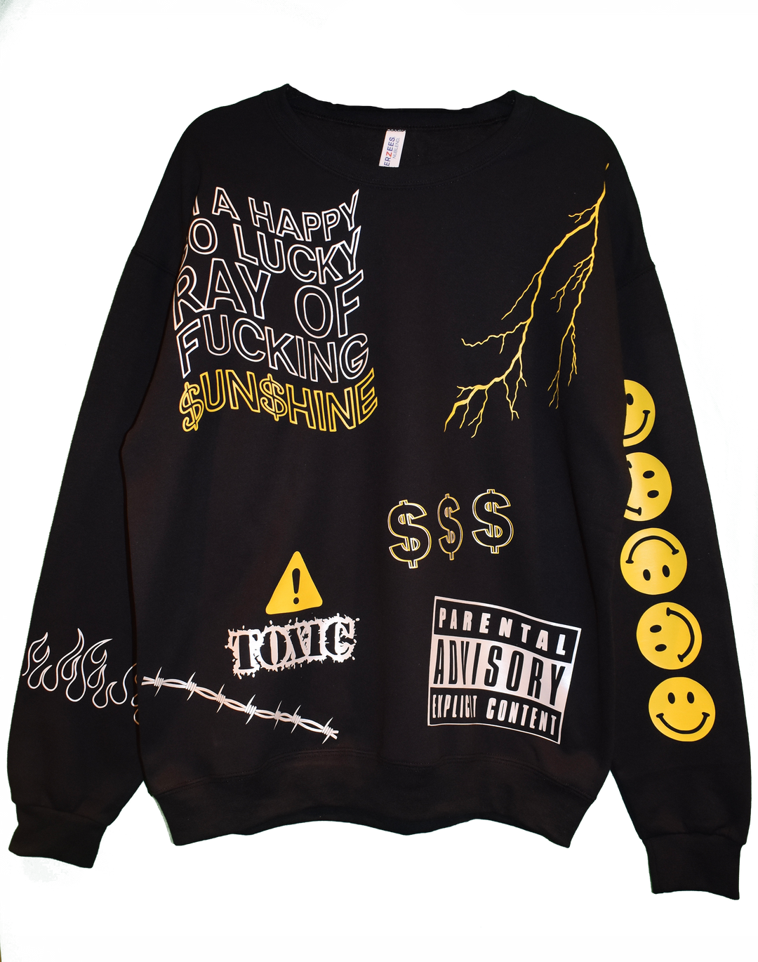 HAPPY GO LUCKY CREWNECK