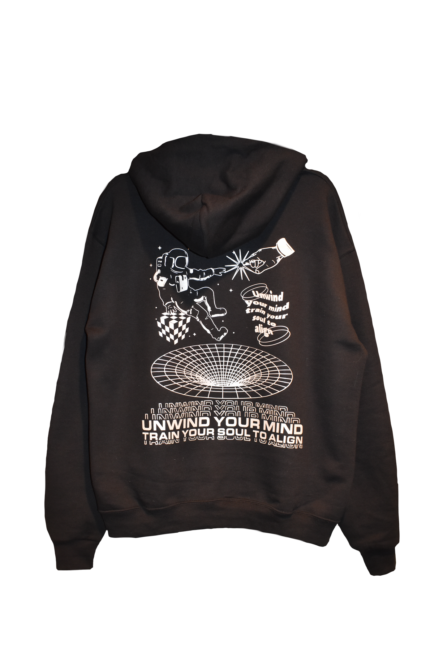 UNWIND YOUR MIND BLACK HOODIE