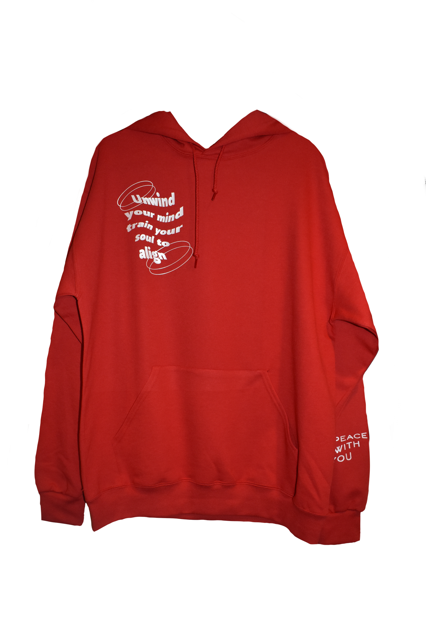 UNWIND YOUR MIND RED HOODIE
