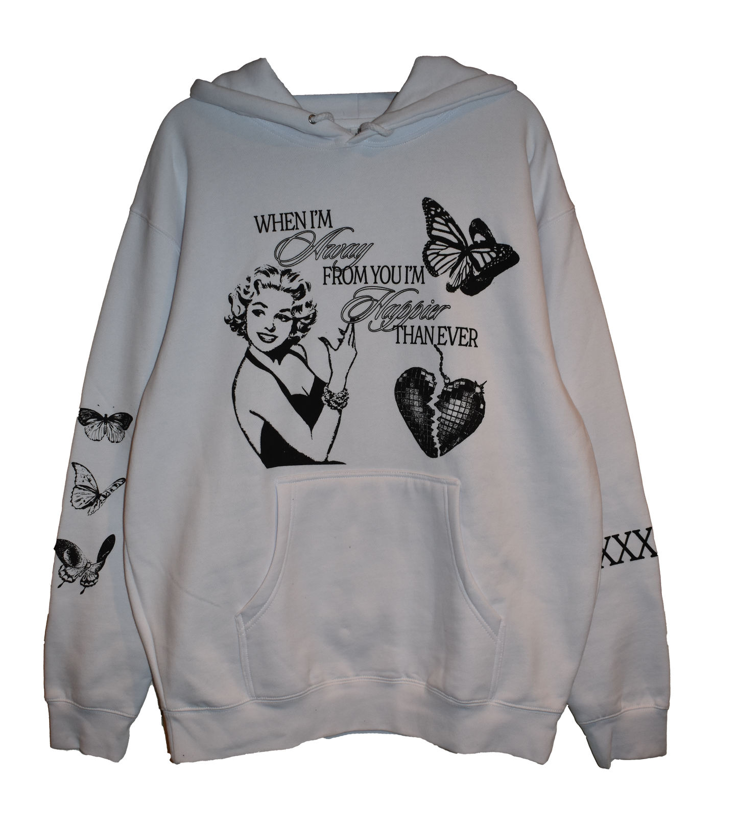 "When I'm Away From You" Billie Eilish inspired hoodie Urban Fashion streetwear hoodie hip hop fashion best womens sweatshirts