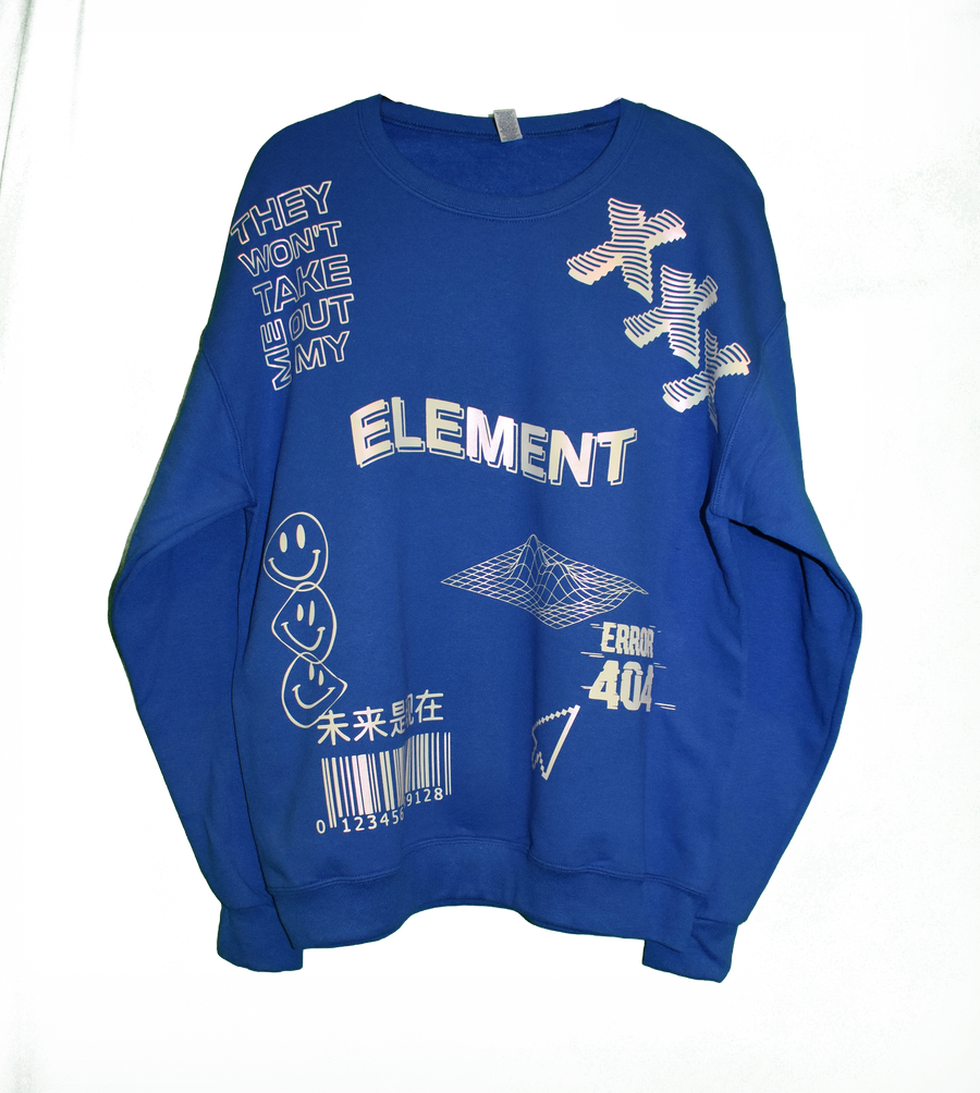 Streetwear Two-Way Crewneck Sweatshirt main image 1