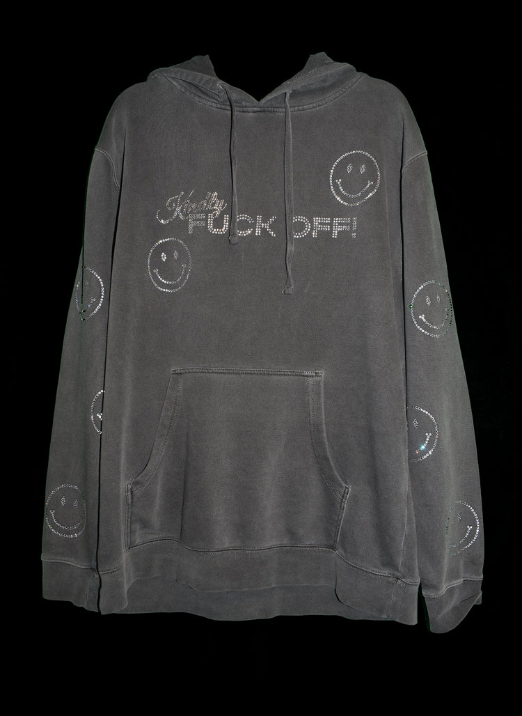 Shop Kindly F Off Rhinestone Hoodie Online Api The Label API
