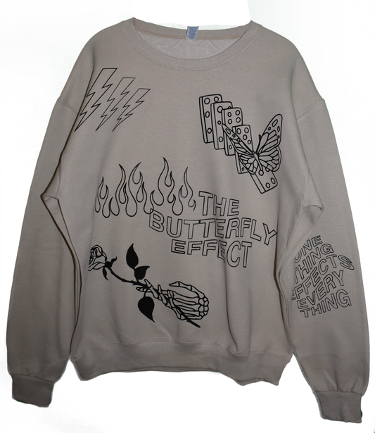 BUTTERFLY EFFECT TAN CREWNECK