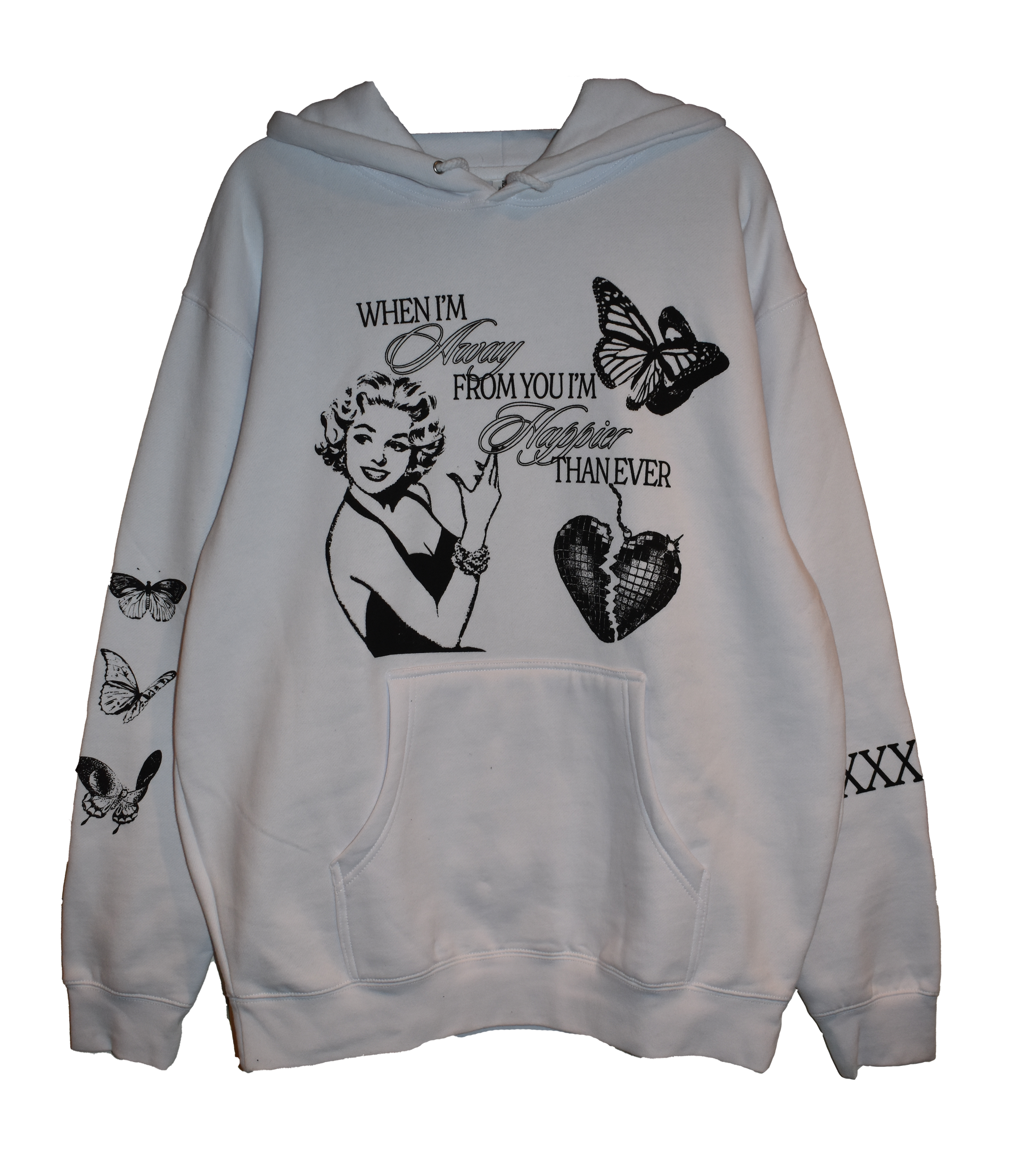 "When I'm Away From You" Billie Eilish inspired hoodie Urban Fashion streetwear hoodie hip hop fashion best womens sweatshirts 